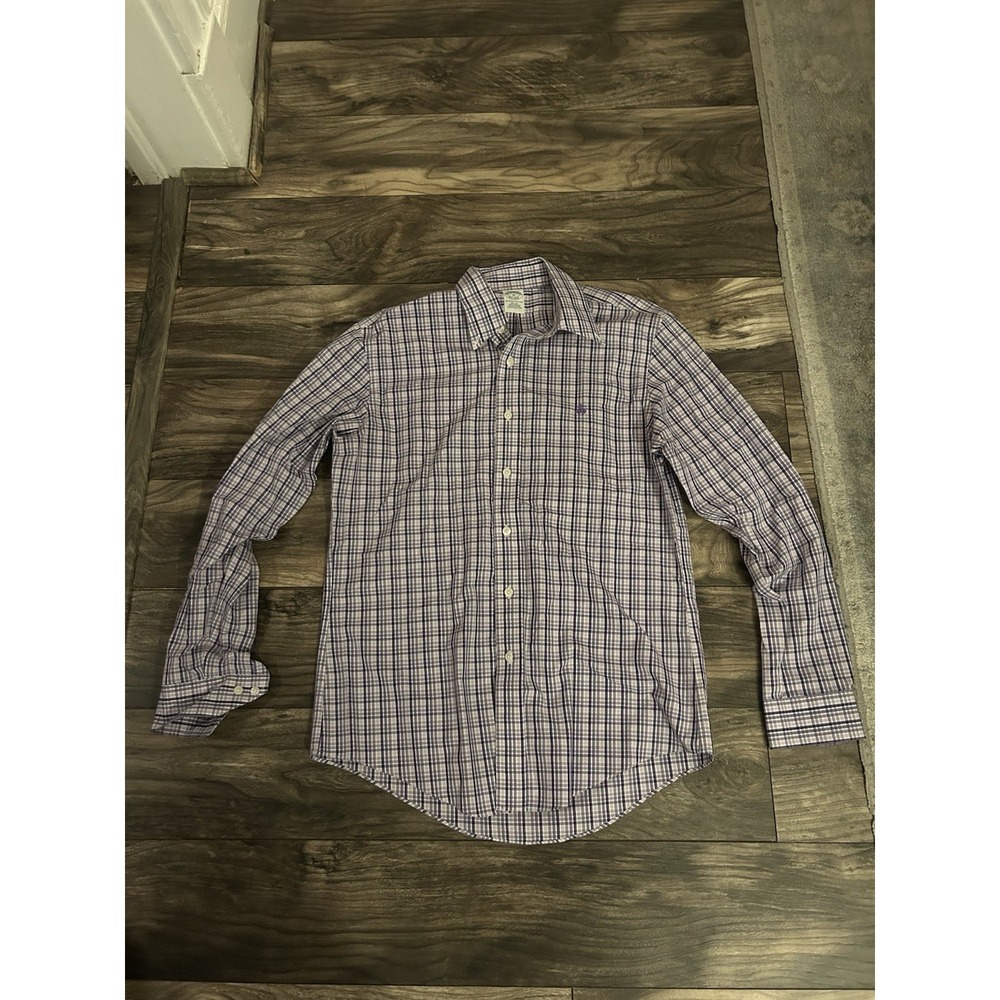 Brooks Brothers The Original Polo Shirt Regular Fit Size M Purple Logo‎ 409